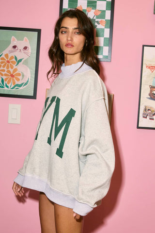 Gym & Bed Mockneck Sweatershirt