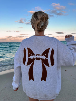 Bow Football Sweatshirt