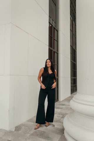 Black High Waisted Trousers