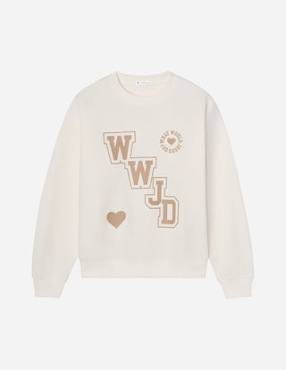 WWJD Varsity Unisex Crewneck - ONLINE ONLY