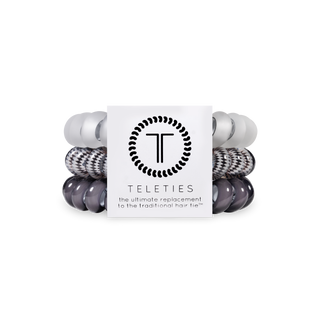 Spiral Hair Coils | Large | Silver Flames Hair Ties