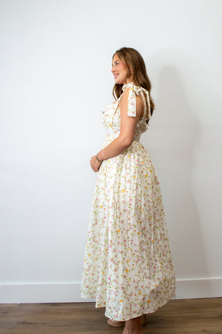 Ruffled Midi Dress