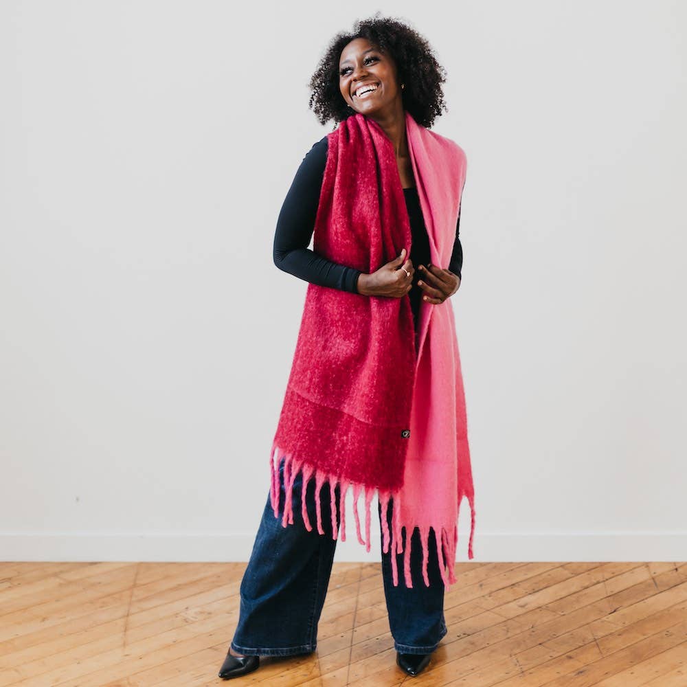 Easy Like Monday Morning Scarf: Pink