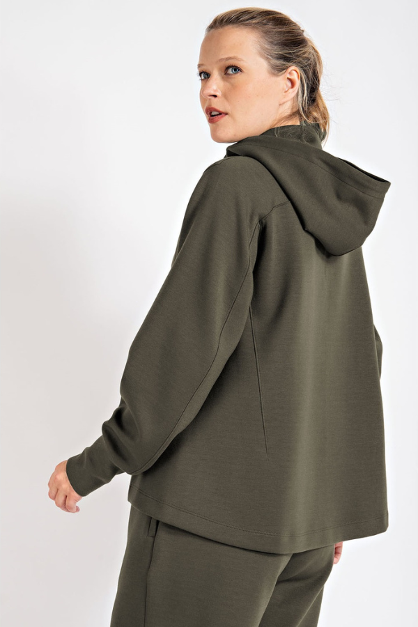 Olive Zip-Up Jacket
