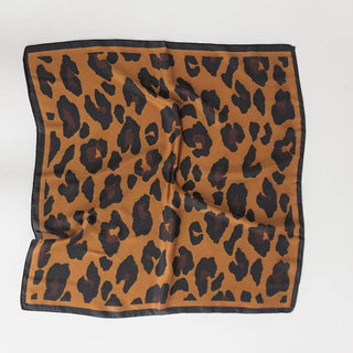 Sylvie Leopard Square Scarf