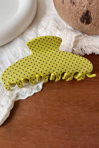 Polka Dot Hair Claw Clip