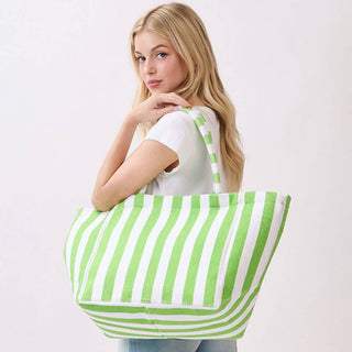 Striped Terry Tote Bag