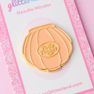 Shell Pocket Doll Compact Needle Minder Magnet