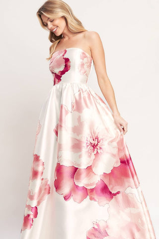 Ivory Coral Maxi Dress
