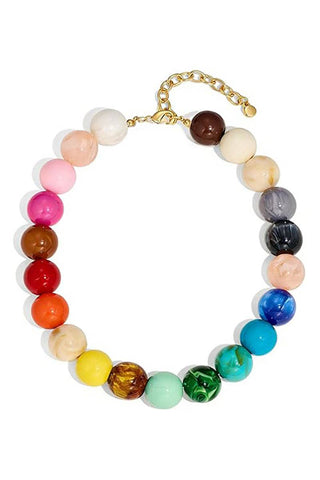 Vibrant Beaded Statement Necklace