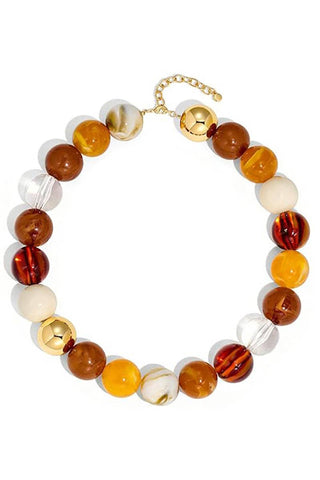 Vibrant Beaded Statement Necklace