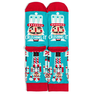 Crushing It Nutcracker Socks