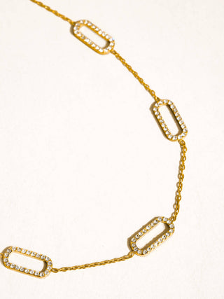 Burnisse 18K Gold Non-Tarnish Dainty Chain Necklace