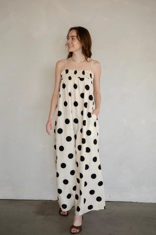 Sandy Polka Dot Maxi Dress