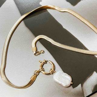 Mother Of Pearl Necklace - WATERPROOF