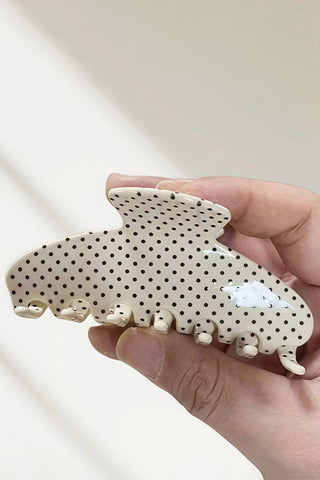 Polka Dot Hair Claw Clip