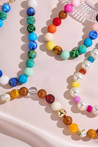 Vibrant Beaded Statement Necklace