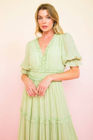 A solid midi dress-AD2515