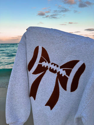 Bow Football Sweatshirt