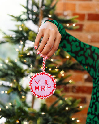 Very Merry Needlepoint Ornament
