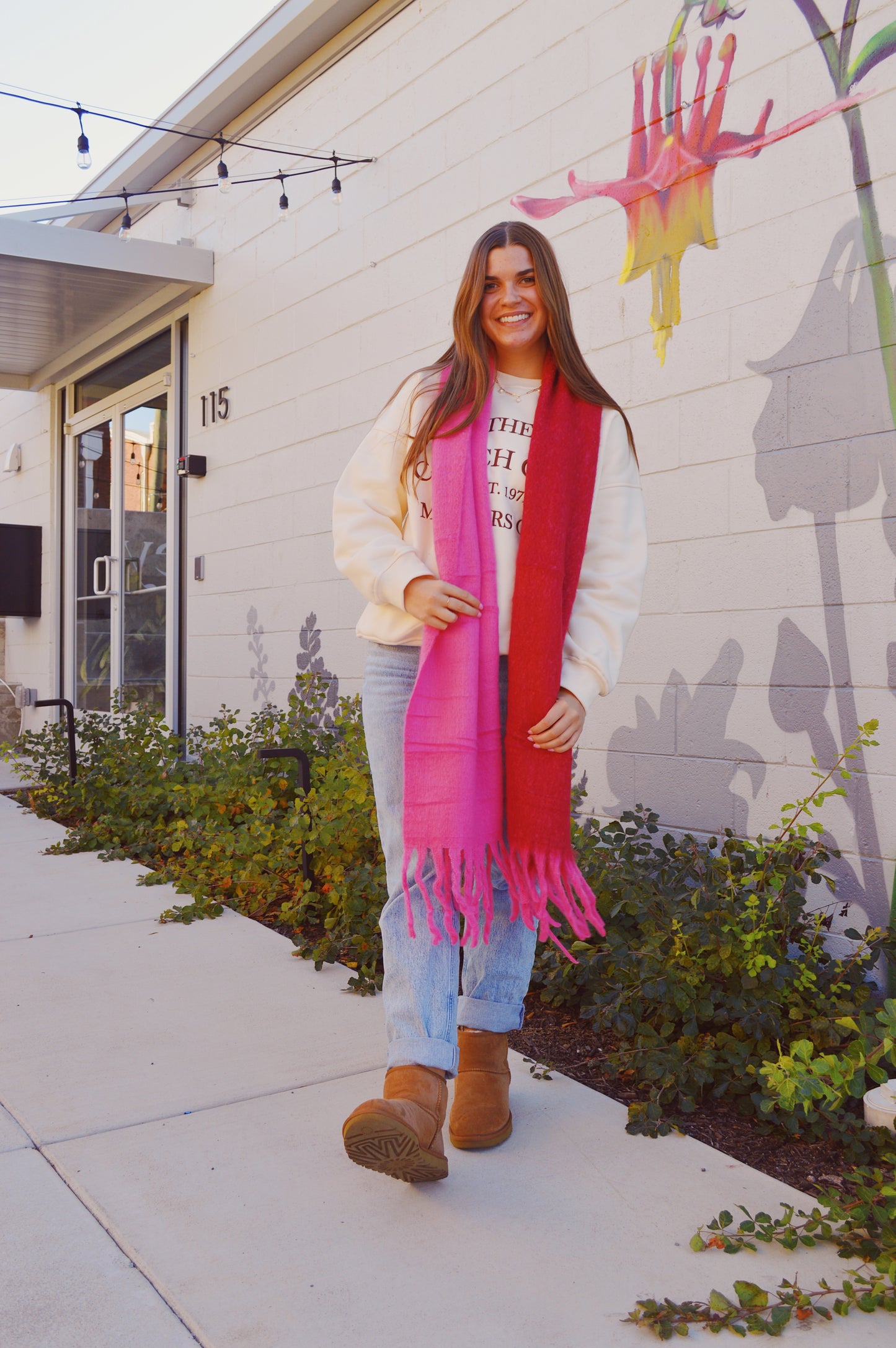 Easy Like Monday Morning Scarf: Pink