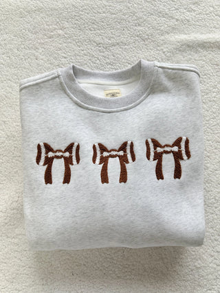 Bow Football Sweatshirt