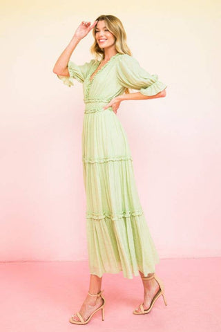 A solid midi dress-AD2515