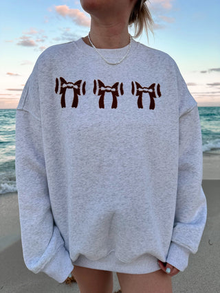 Bow Football Sweatshirt