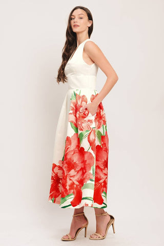 Lola Floral Midi Dress