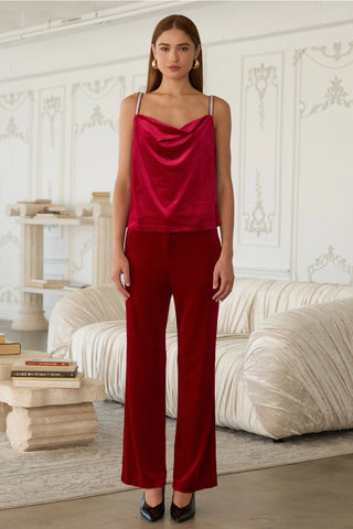 Red Velvet Pants