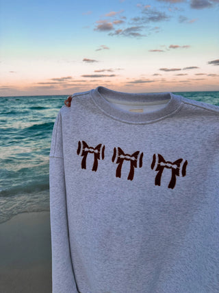 Bow Football Sweatshirt