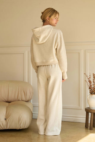 Oatmeal Knitted Sweatshirt