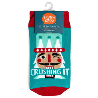 Crushing It Nutcracker Socks