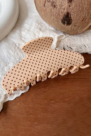 Polka Dot Hair Claw Clip