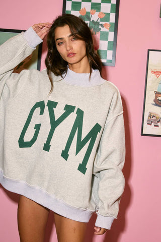 Gym & Bed Mockneck Sweatershirt