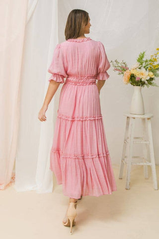 A solid midi dress-AD2515