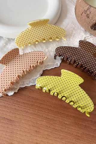 Polka Dot Hair Claw Clip