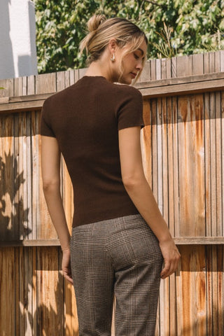 Dark Chocolate Sweater Top