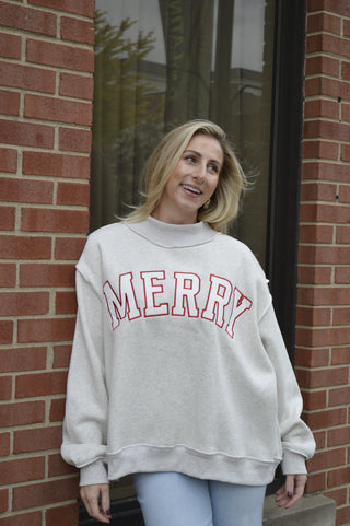 Merry Mockneck Sweatshirt