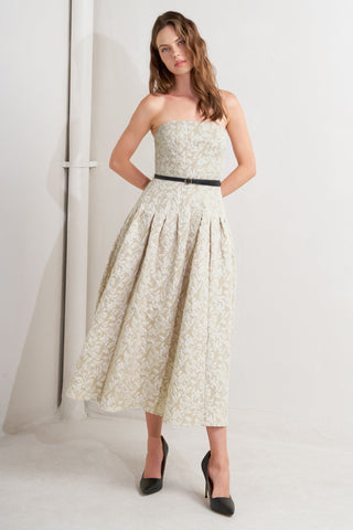 Whisper Leaf Midi Dress - ONLINE ONLY