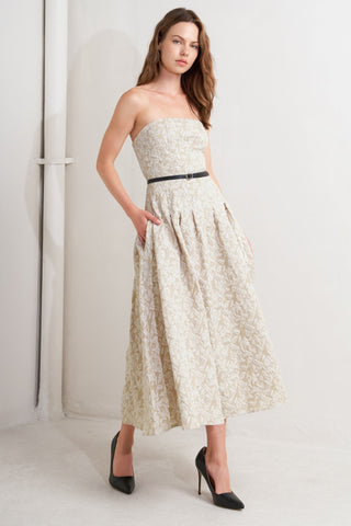 Whisper Leaf Midi Dress - ONLINE ONLY