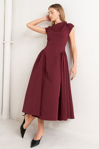 Berry Archive Midi Dress - ONLINE ONLY