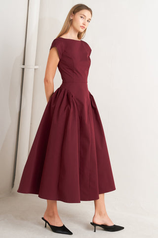 Berry Archive Midi Dress - ONLINE ONLY