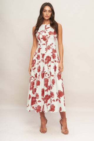 Roma Floral Midi Dress - ONLY ONLINE