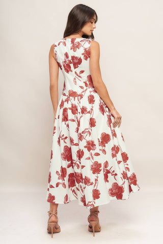 Roma Floral Midi Dress - ONLY ONLINE