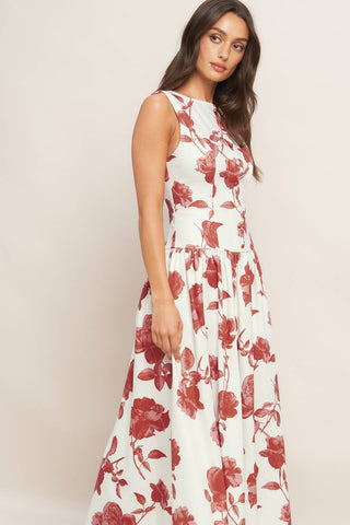 Roma Floral Midi Dress - ONLY ONLINE