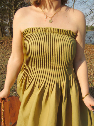 Olivia Pleated Maxi Dress
