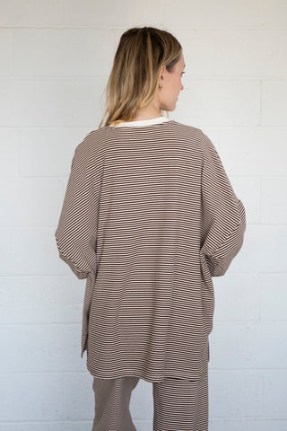 Dani Top - Brown Stripe