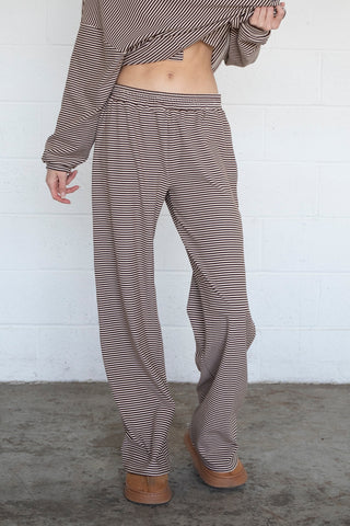 Dani Pants - Brown Stripe