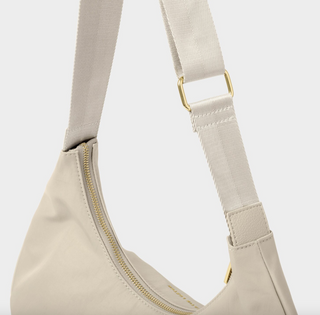 Nylon-Luxe Sling Shoulder Bag